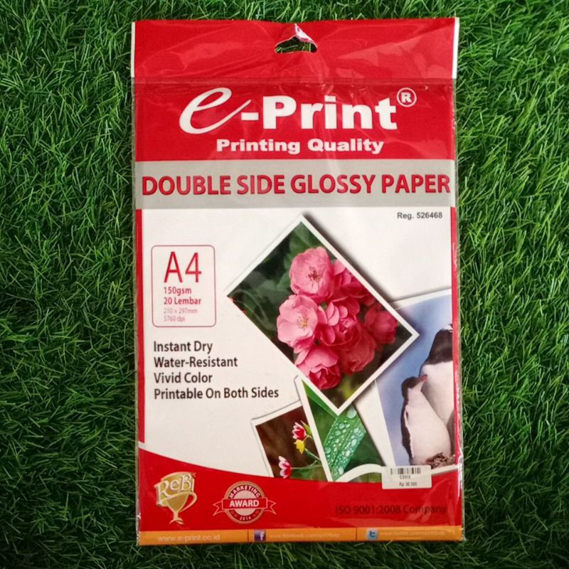 

Double Side Glossy Paper A4 150gsm 20 Lembar (C0910)