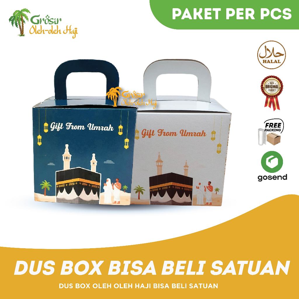 

Dus Box Kabah Hitam Tosca & Putih Kemasan Souvenir Untuk Oleh Oleh Haji dan Umroh