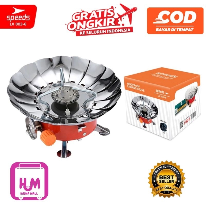 SPEEDS kompor Camping Gas alat Masak mini Outdour  Camping Portable