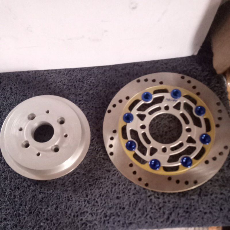 adaptor cakram belakang vixion old rx king scorpio jupiter mx old byson pakai cakram 220mm