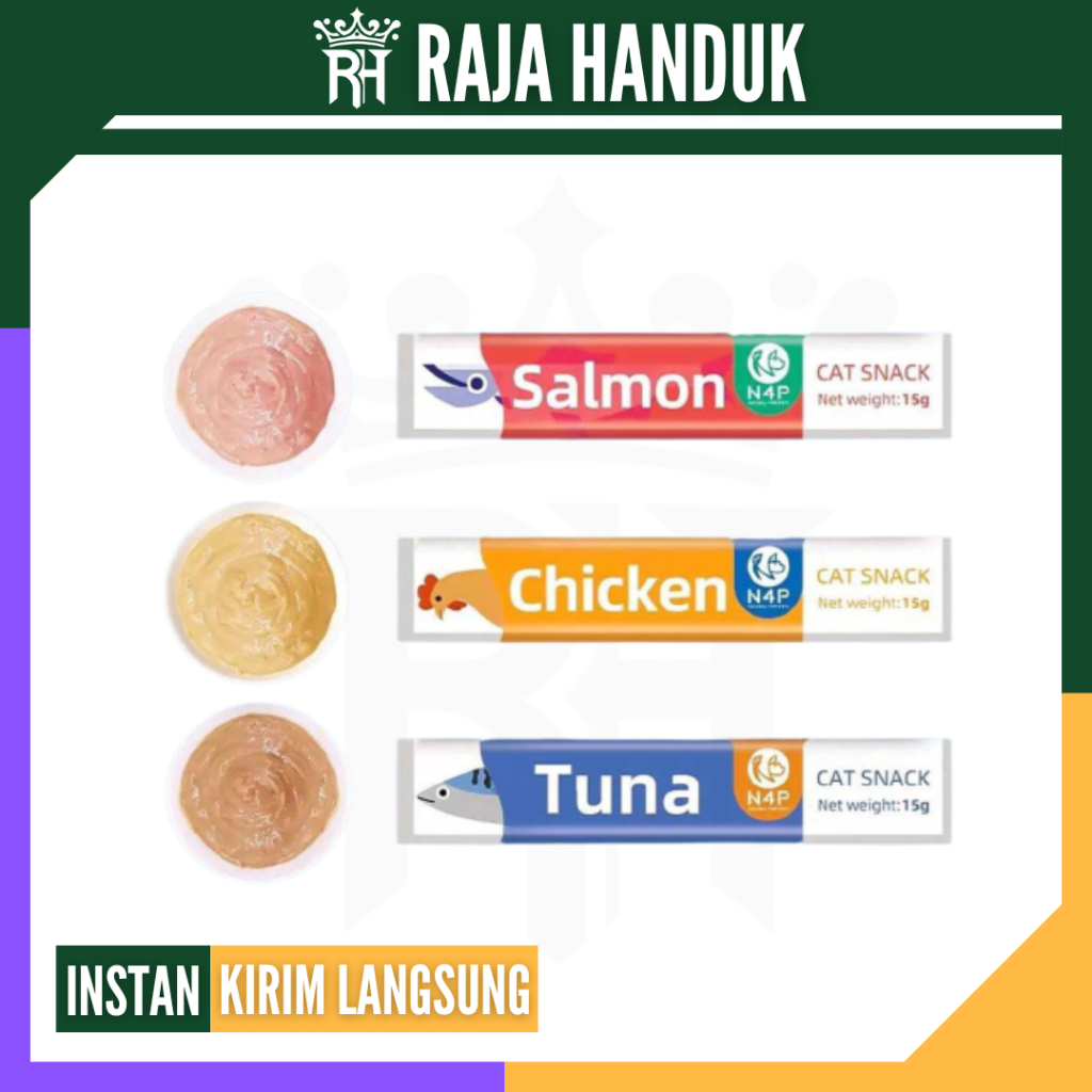 RH GROSIR: N4P Creamy Treats Snack Kucing