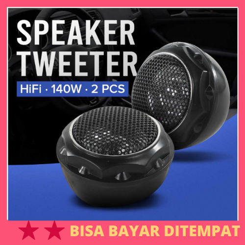 Speaker Mini Dome Tweeter Loudspeaker Mobil HiFi 140W 2 PCS / Speaker Home Theater Teater Super Bass