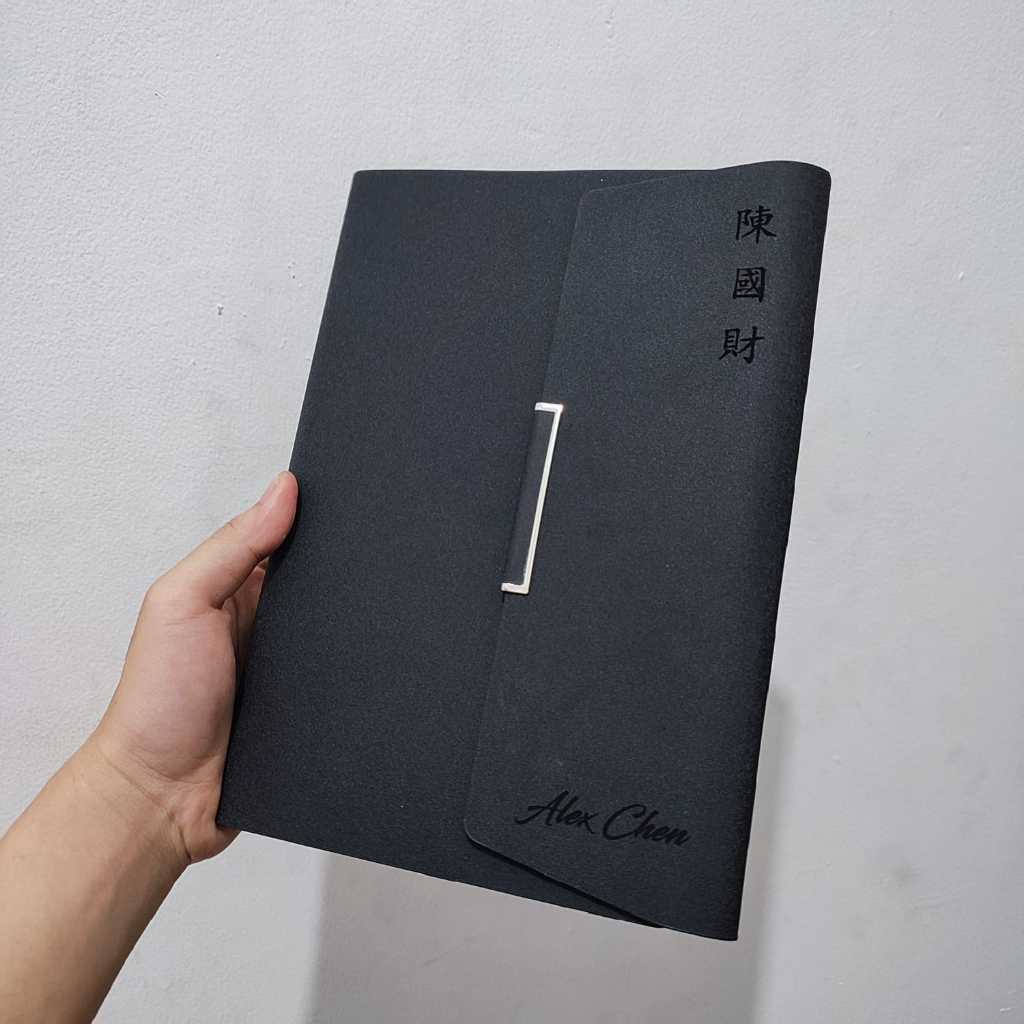 

HJK [KHUSUS GROSIR] Buku Binder Agenda Custom Ukuran A5/ Binder A5 Custom Nama Logo