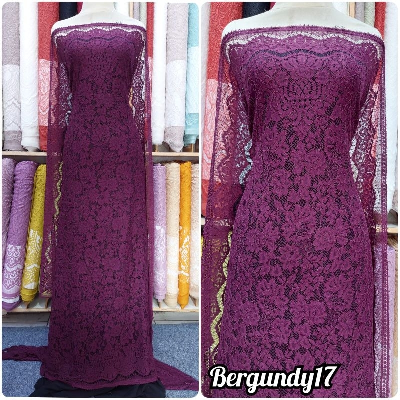 Brokat Semifrancis Cornelly lembut, Bahan Kebaya