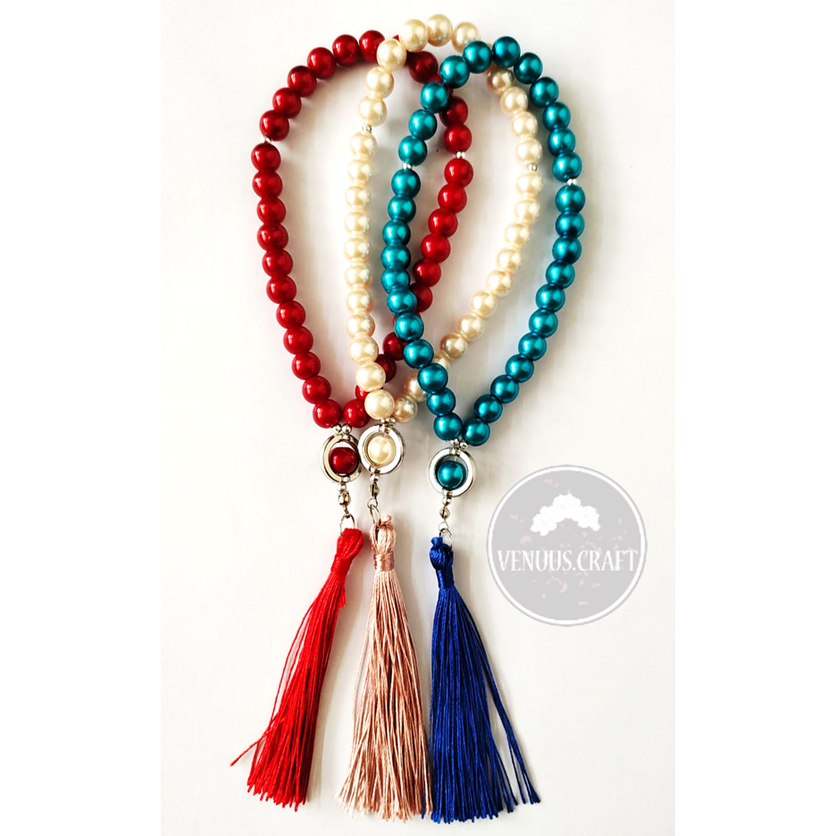 [PACKING PLASTIK] Tasbih Mutiara Sintetis Berat Besar 33 Butir Souvenir Pernikahan