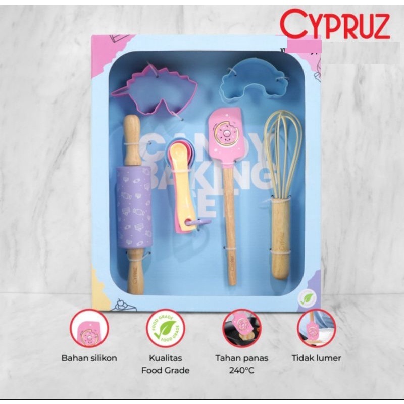 Cyprus utensil candy baking silicone set 10 pcs AK 1112