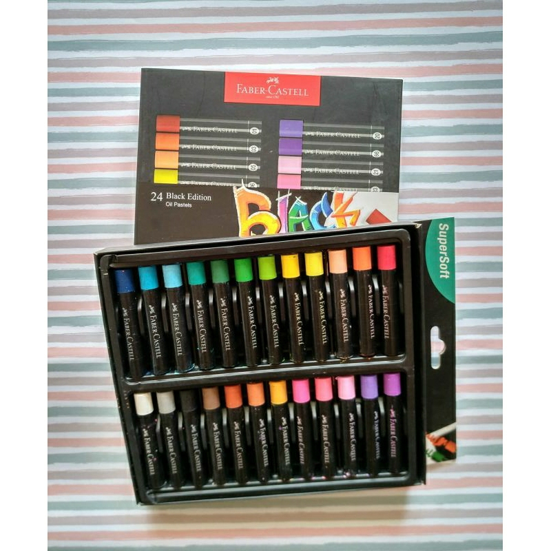 

Faber-Castell Black Edition Oil Pastel 24 warna