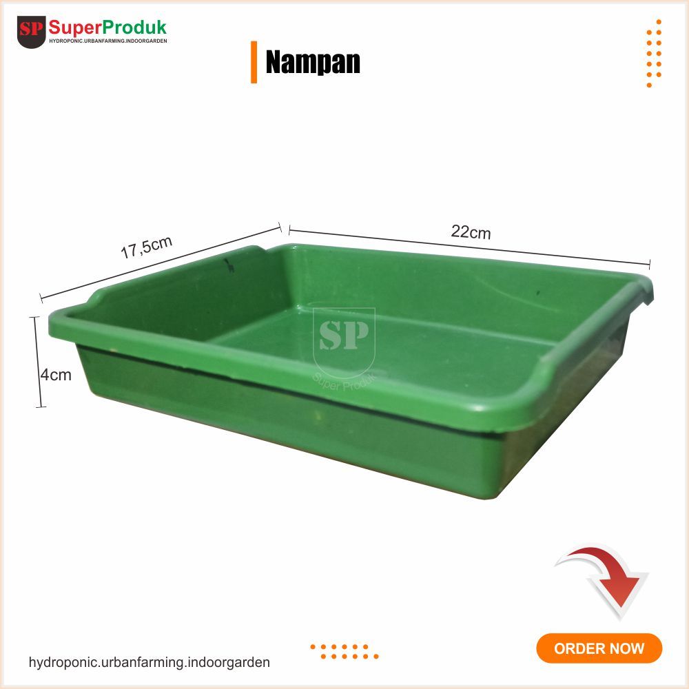 Nampan plastik kotak persegi panjang nampan semai