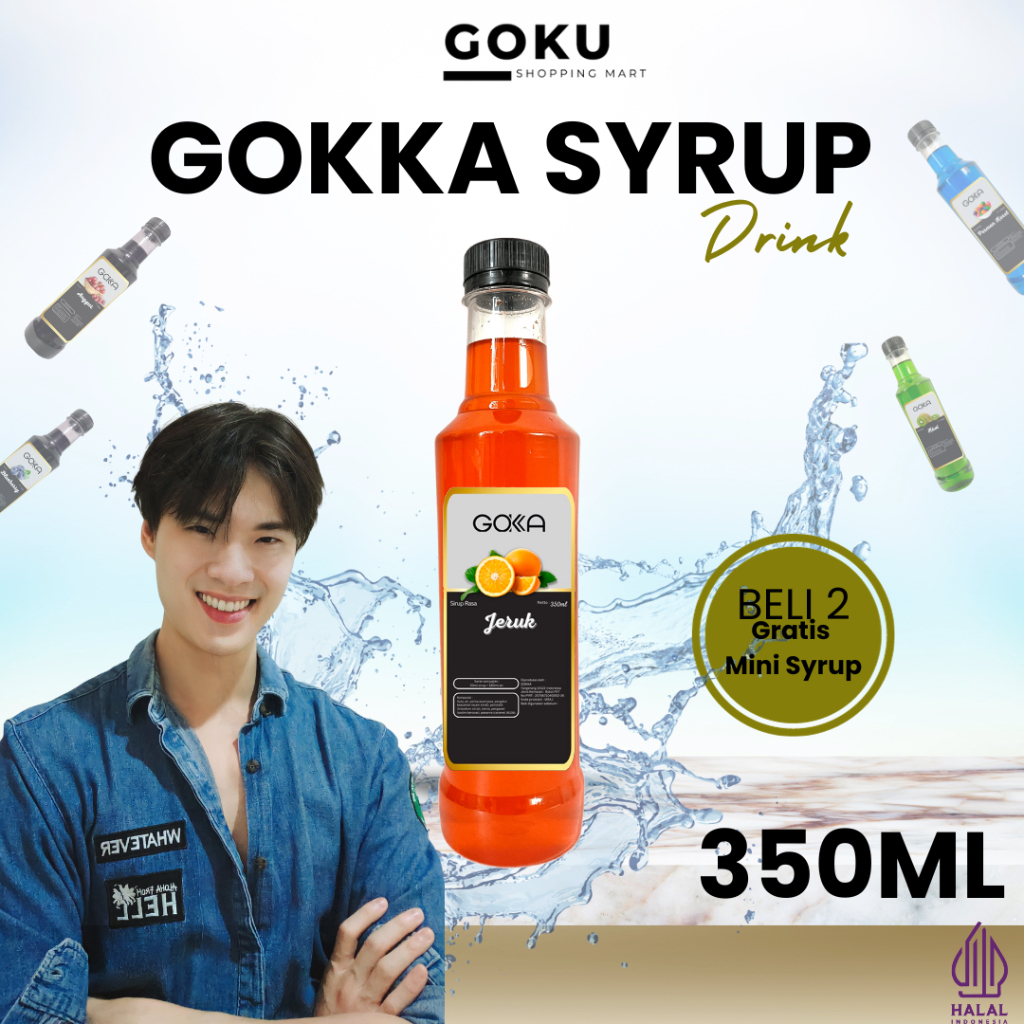 

Minuman Sirup 350ml Gokka Syrup Rasa Jeruk