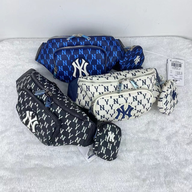 TAS WAISTBAG  MLB NY MONOGRAM BLUE WAISTBAG WITH POUCH