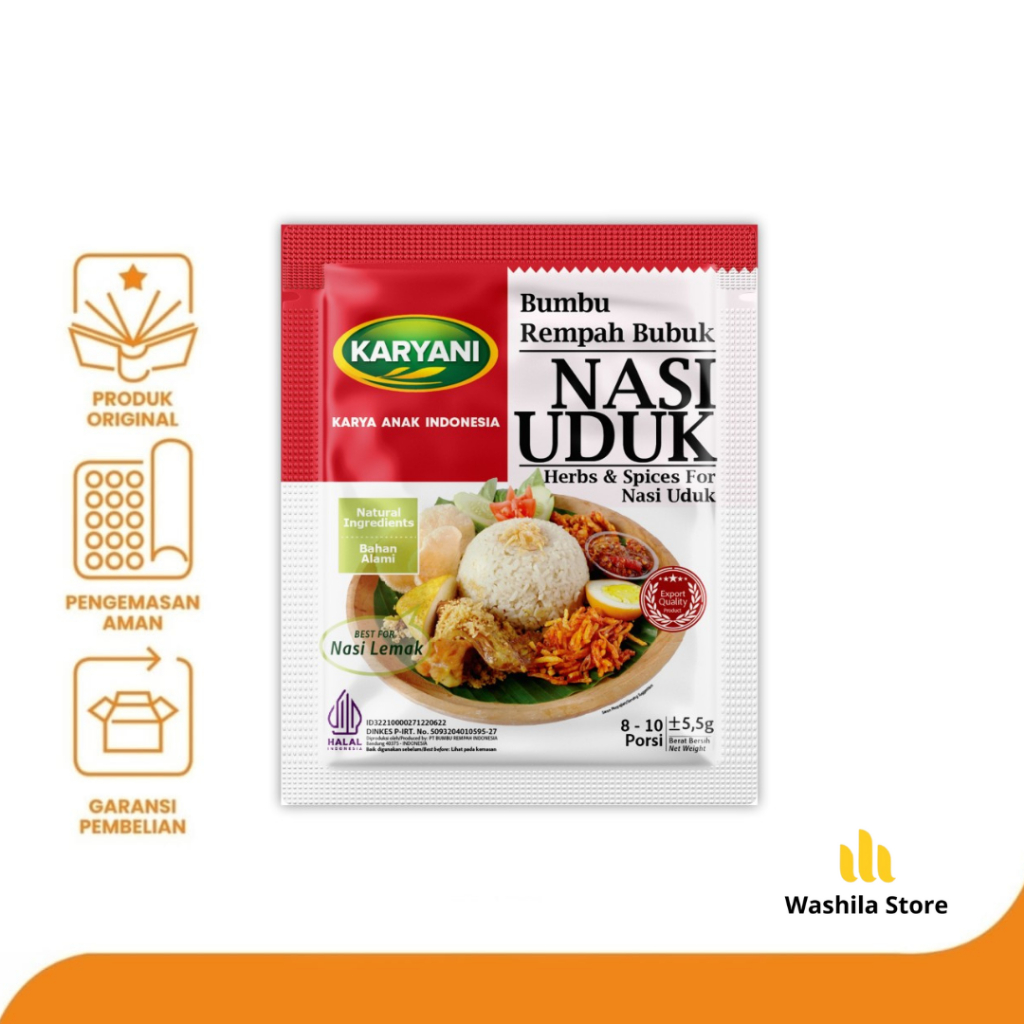 

Bumbu Rempah Bubuk NASI UDUK Karyani Bumbu Nasi Uduk