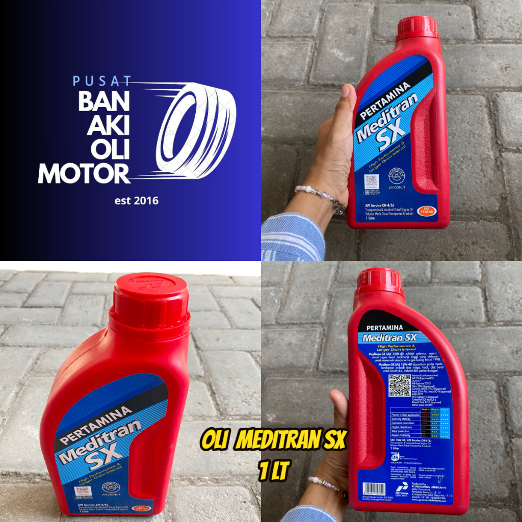 OLI MEDITRAN SX 1LT //OLI MEDITRAN SX 15W-40 1 LITER ORIGINAL PERTAMINA