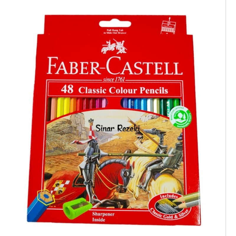 

48 warna!! Pensil warna 48 faber castell/pensil warna/48 classic colour pencils