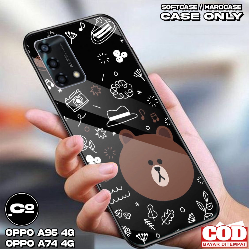 Case OPPO A95 4G / OPPO A74 4G - Casing OPPO A95 4G / OPPO A74 4G  [ BEAR ] Silikon OPPO A95 4G / OP