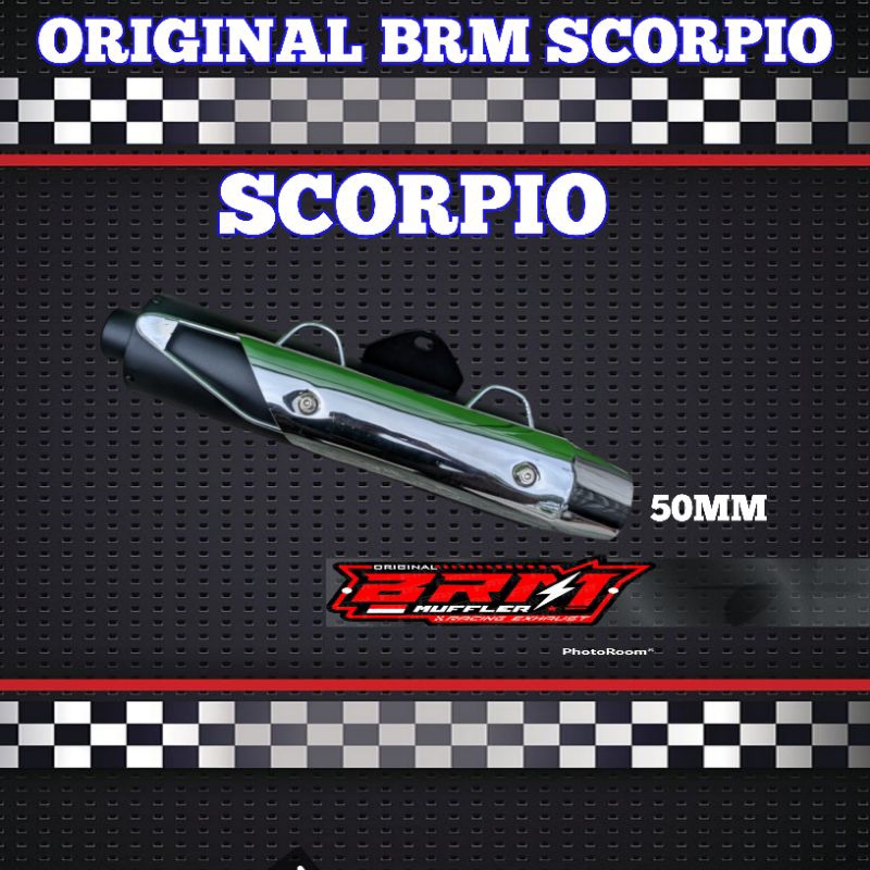Silincer knalpot BRM original model scorpio suara egebas adem ulem promo COD terlaris termurah promo