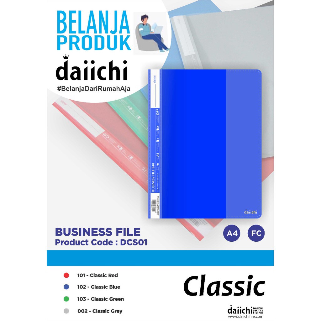 

✨TERBARU✨ Business File Daiichi A4/ Folio (Isi 12) !!!