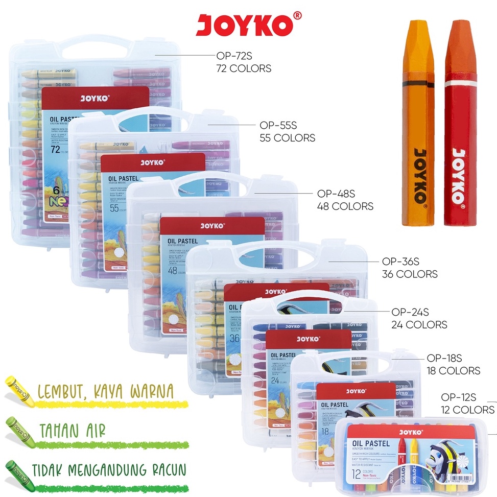 

MURAH Crayon Krayon Minyak Oil Pastel Joyko