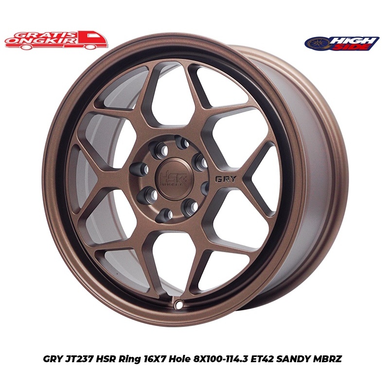 Velg Mobil Type Racing Jari-Jari Mobil Mirage, March, Xenia, Ferio | Velg Hsr Gry R16