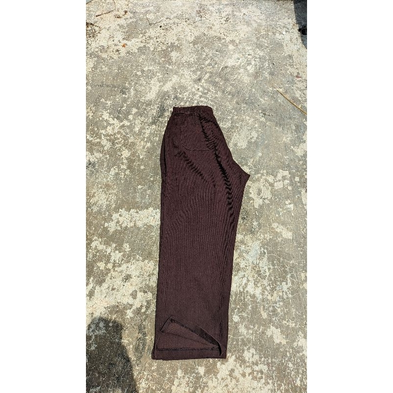 Celana Corduroy GOMBRONG warna coklat tua PRIA/WANITA