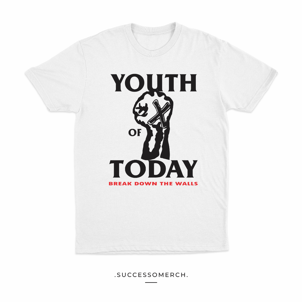 KAOS BAND HARDCORE YOUTH OF TODAY - TSHIRT YOUTH OF TODAY - HARDCORE - BOOTLEG