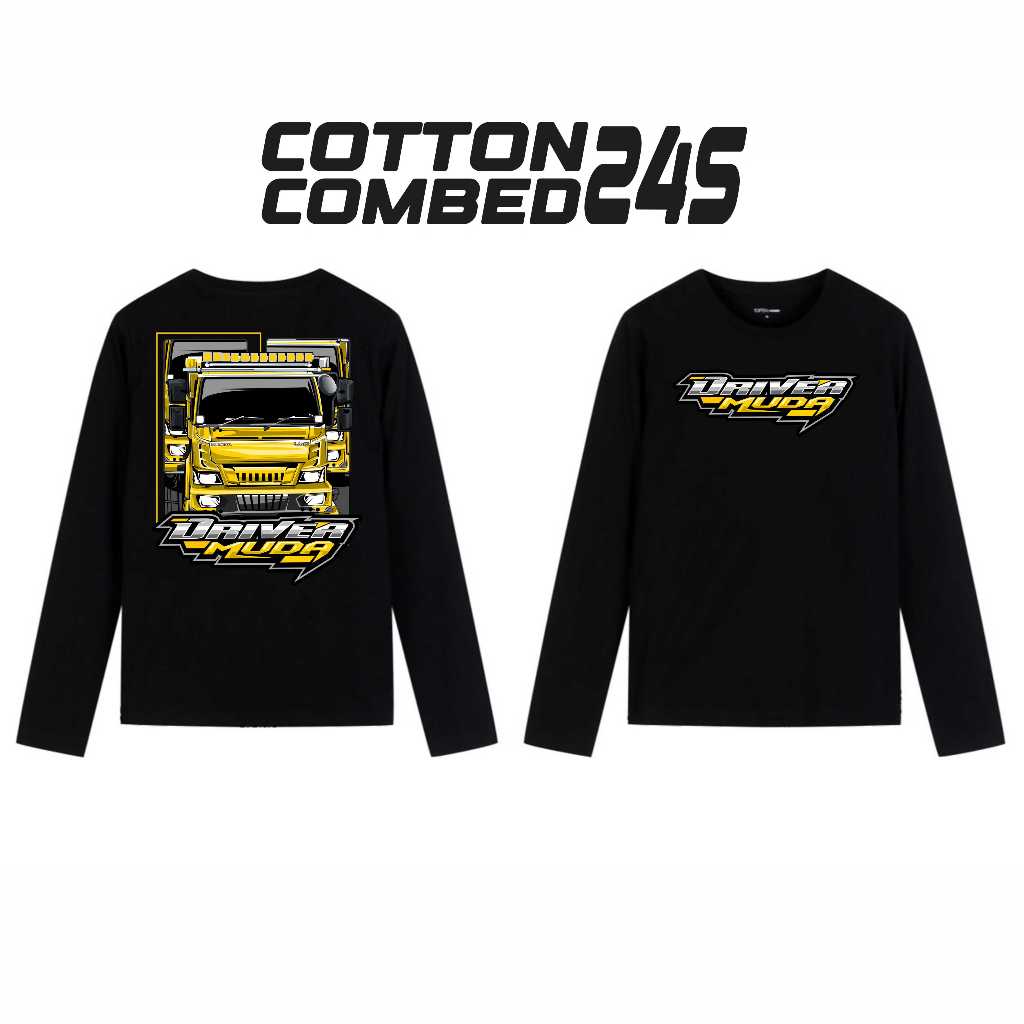 KAOS LENGAN PANJANG TRUCK CANTER DRIVER MUDA BIG SIZE JUMBO