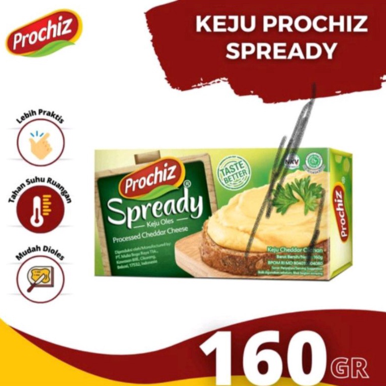 

modelTipe QVN458 Keju PROCHIZ SPREADY 160 gr