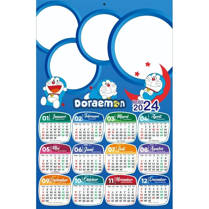 

kalender 2024 costum karakter dan poto