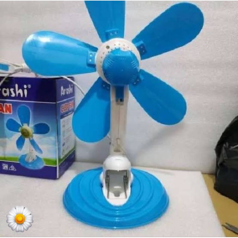 KIPAS ANGIN ARASHI JEPIT 5 BALING 20WATT 30WATT CLIPFAN ARASHI KIPAS DUDUK KIPAS JEPIT KIPAS DINDING