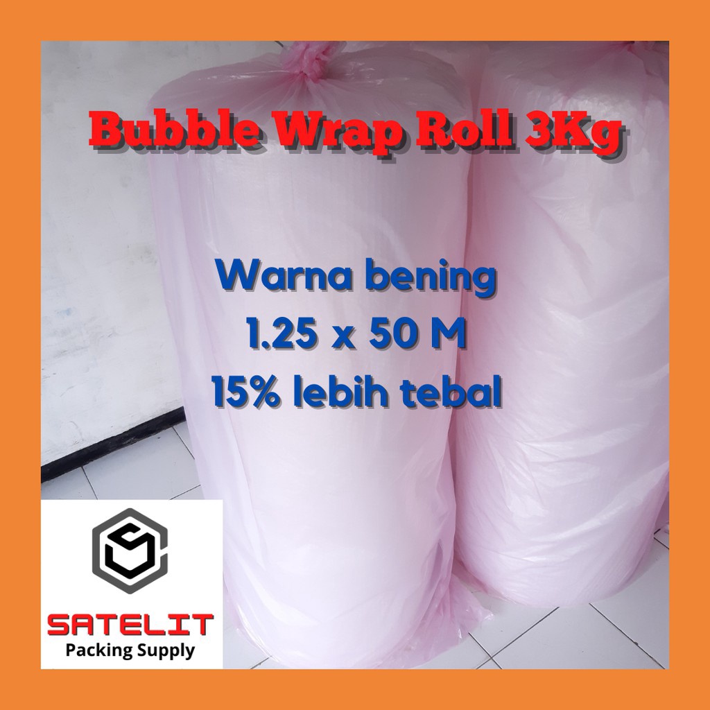 

FLASH SALE BUBBLE WRAP ROLL 3KG BENING KEMASAN PACKING grosir