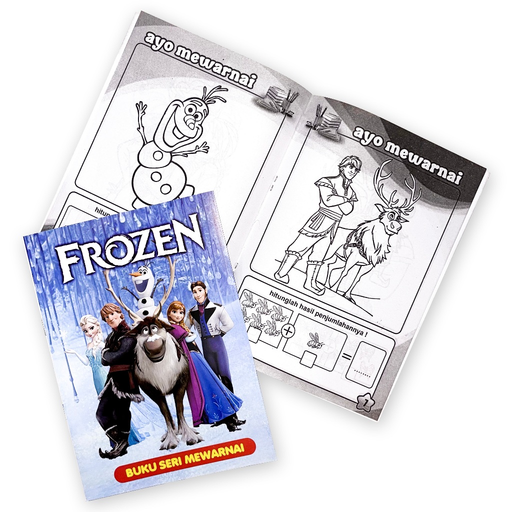 

BUKU MEWARNAI DAN EDUKASI ANAK GAMBAR TEMA FROZEN A5