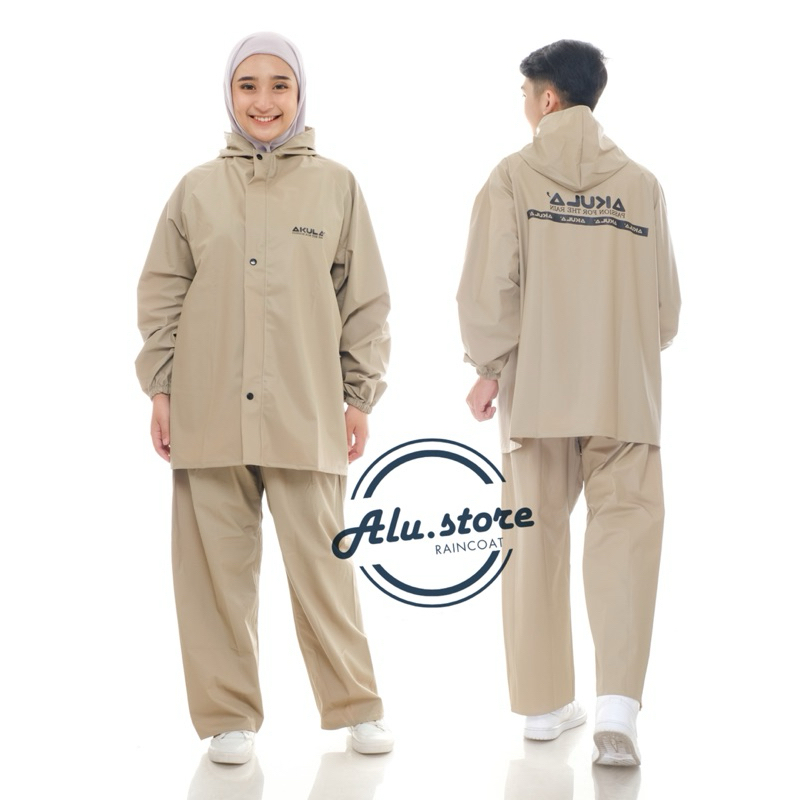 Jas Hujan Dewasa Anti Air Terbaru Timeless Bagus Zipper Ponco Berkendara Resleting Simple Raincoat P