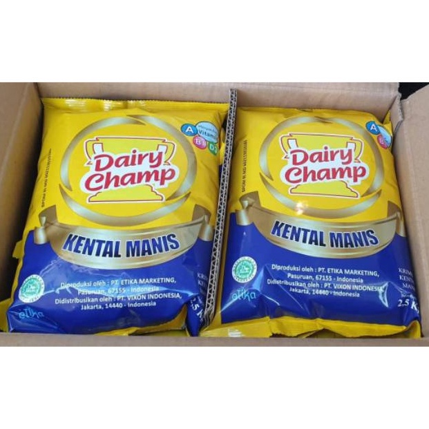 

Best S3ller Dairy Champ Bantal 2,5 kg SKM Susu kental Manis 1 CRT Paradise