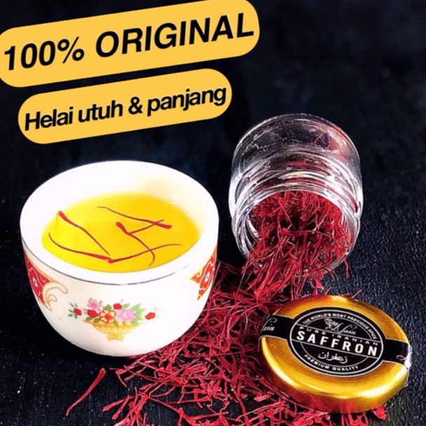 

Ready PROMO! Saffron 1 gr Super Negin (Finest Quality) 100% Original Iran Readystock ⌒)人