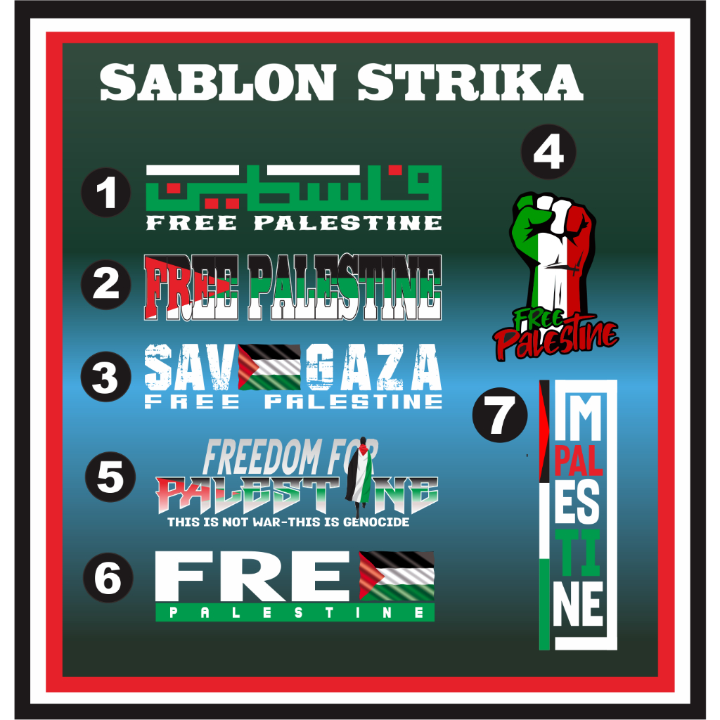 SABLON SETRIKA FREE PALESTINE