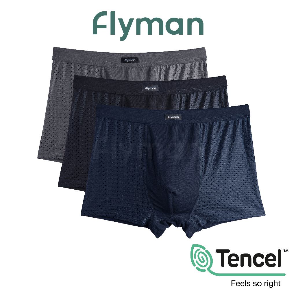 Flyman Celana Dalam Boxer Pria Fussion 3 pcs FM 3244