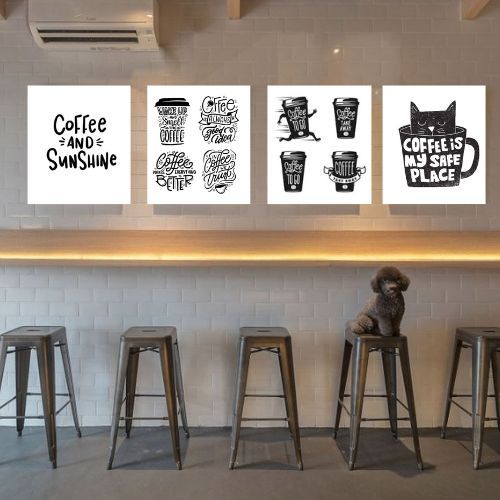 Hiasan Dinding Cafe Kopi Dekorasi Dapur Pajangan Rumah Poster Kayu Tema Coffee Pajangan Kayu Pajanga