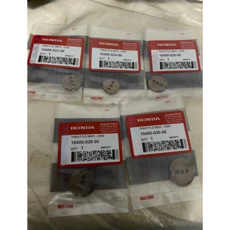 Koin Coin Throttle Trotol/Karburator Injeksi Honda Yamaha Suzuki Kawasaki Ukuran 22 24 26 28 30 Beat