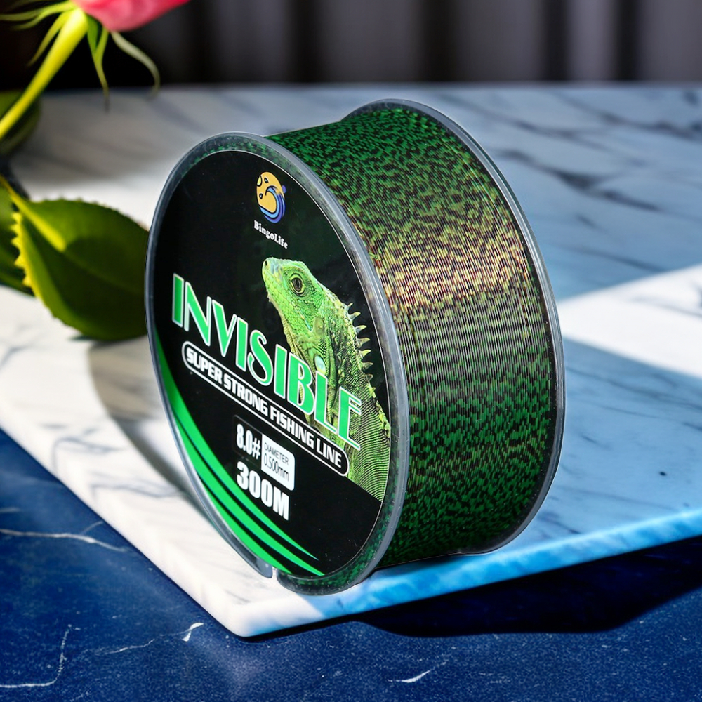 Spekle Senar Pancing Nilon 0.6#~8.0# Anti Keriting Kuat Hijau Fishing Line Invisible 300m