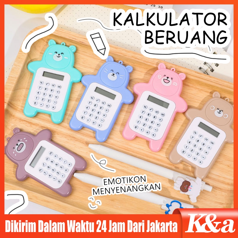 

HC Calculator Mini Portable Motif Bear Kalkulator Portable Mini Beruang Kalkulator Unik Kalkulator 8 Digit Mini Portable Kalkulator Beruang Tombol Karet Kalkulator Sekolah /Stationary Warna Warni