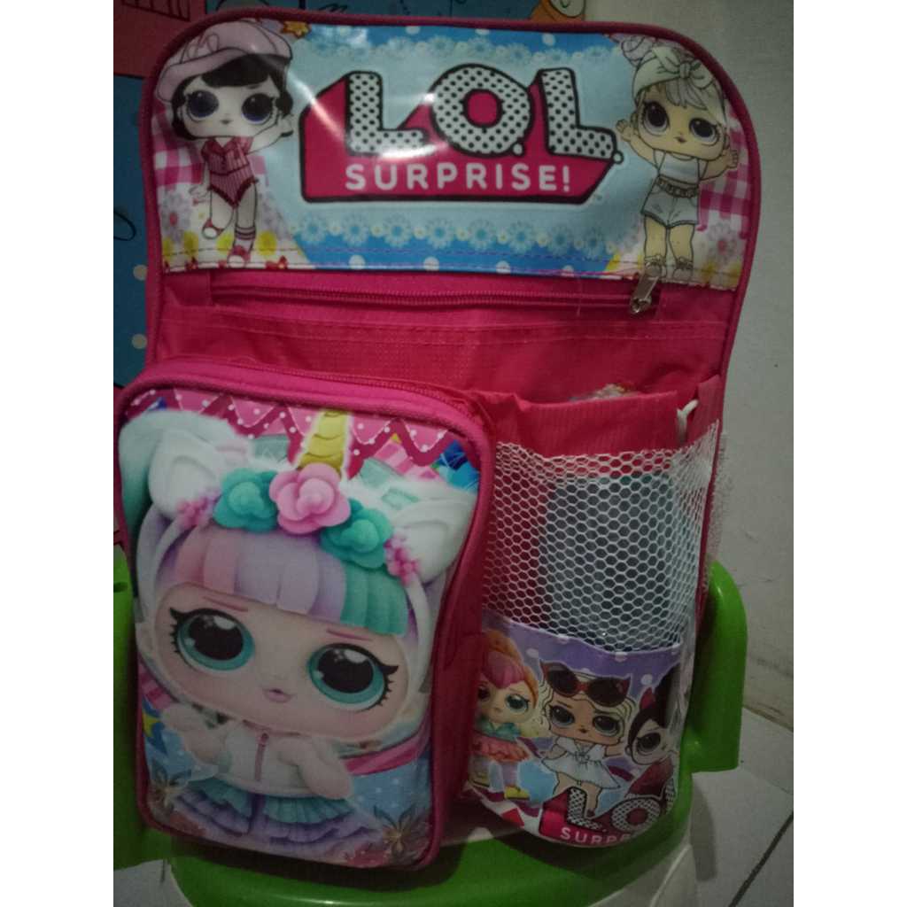 Tas ANAK TK, SD, PAUD LOL free kotak makan dan botol