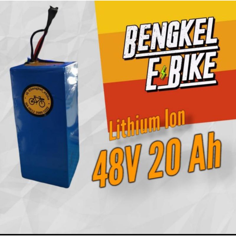 Battery E-bike 48V 20Ah Sepeda listrik baterai lithium