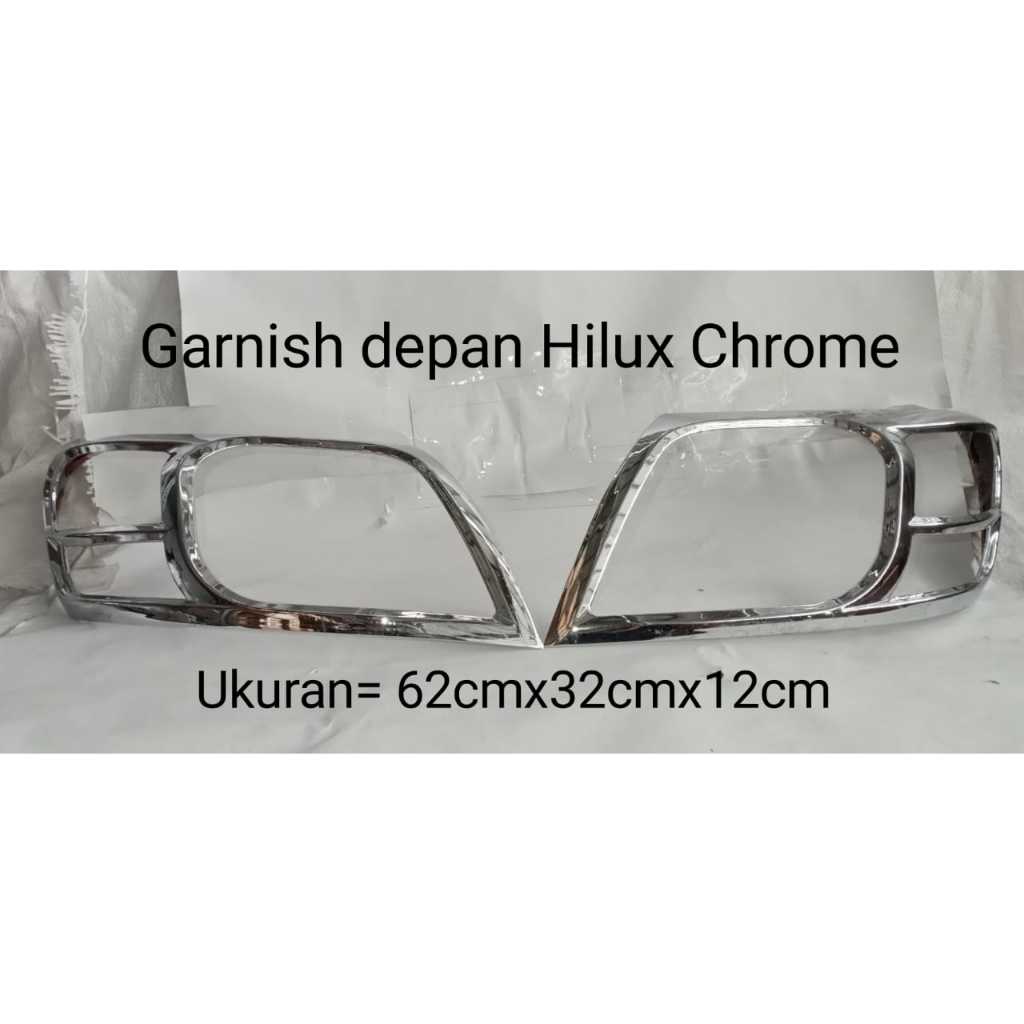 Garnish List Lampu Hilux garnish Lis lampu mobil Toyota Hilux Depan Belakang Paketan garnish list la