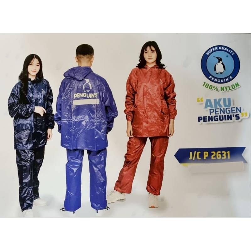JAS HUJAN JAKET CELANA P 263i PENGUIN DEWASA