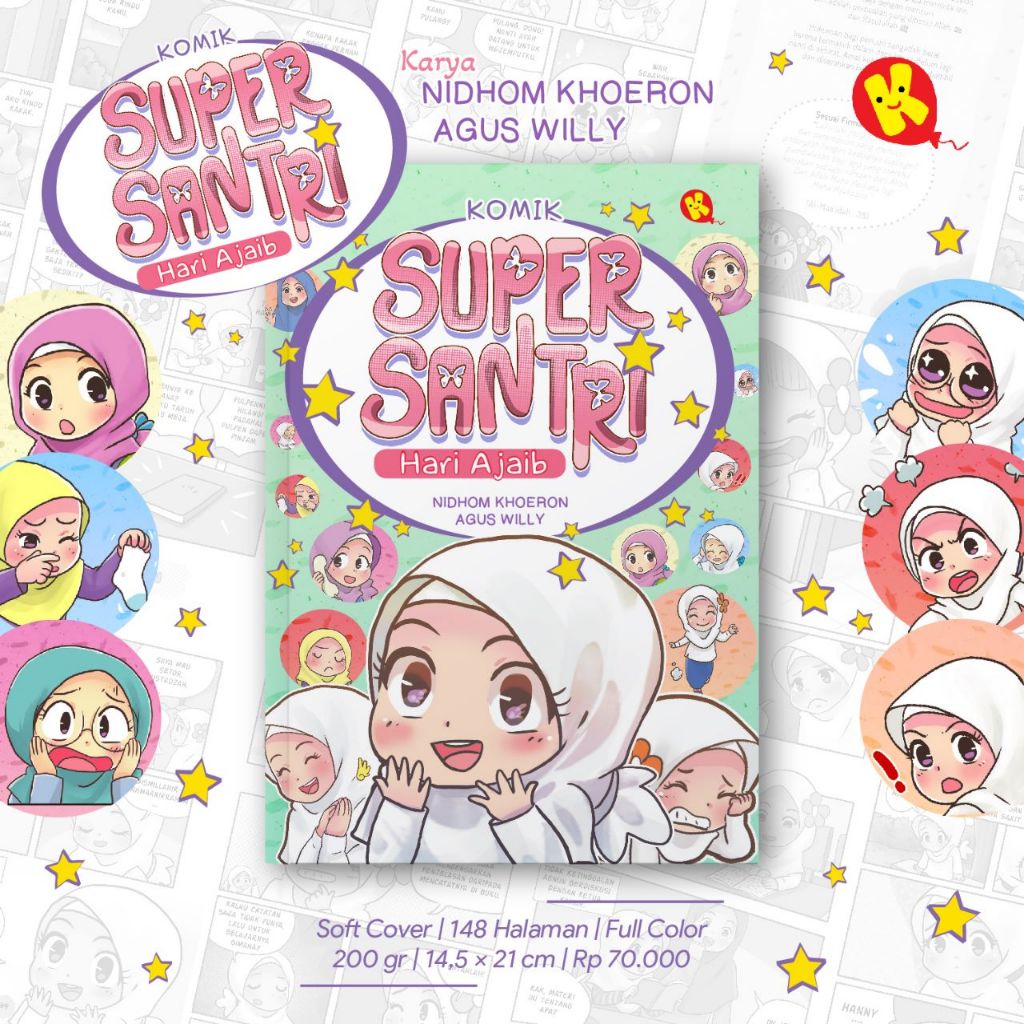 Komik Anak Islami Super Santri Hari Ajaib