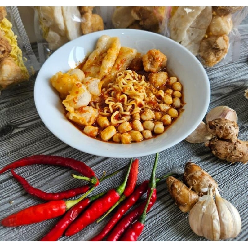 

Seblak kuah komplit