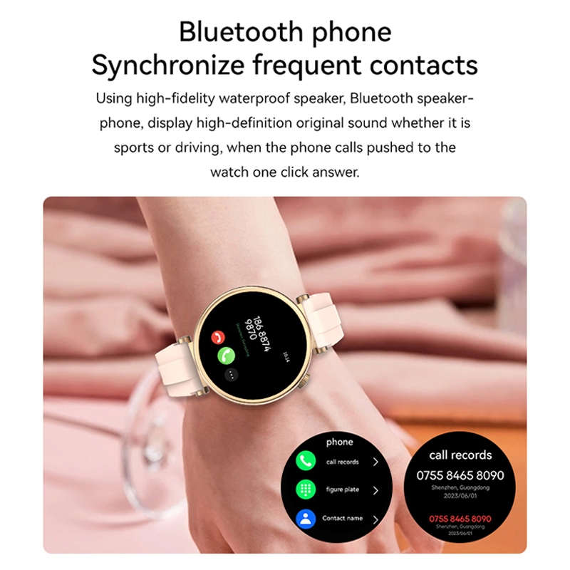 GT4 mini Smart Watch 1.27 inch Screen Bluetooth Call Heart Rate Blood Pressure NFC Compass 3D Dynamic Dial Sports Mode Wireless Charge Watch