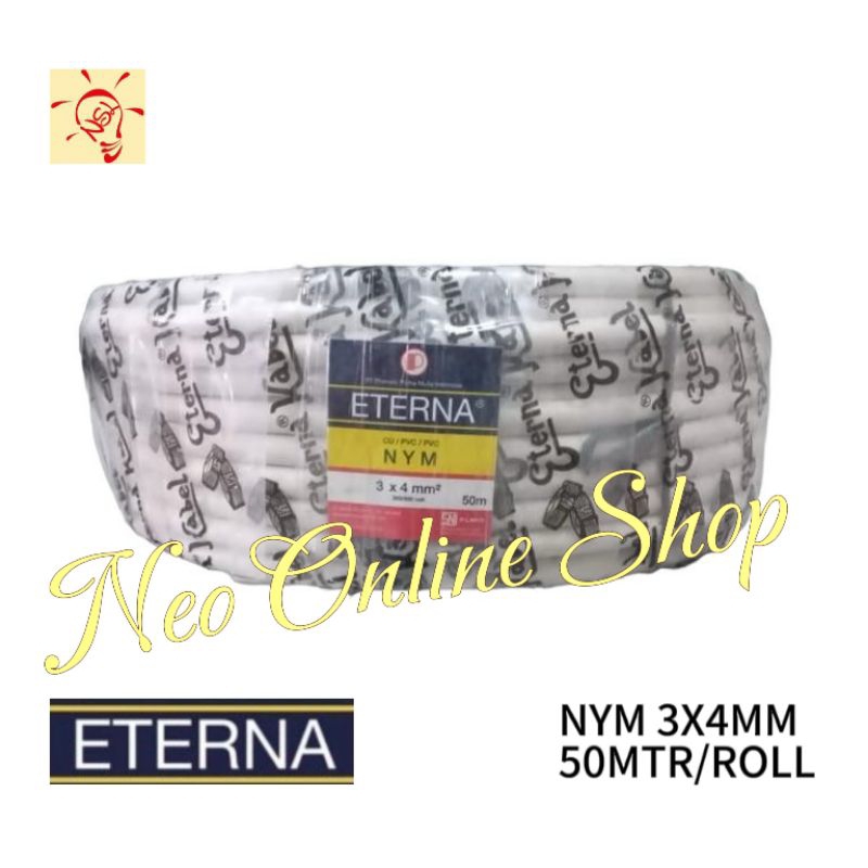 Kabel Eterna NYM 3X4 mm Rol 50 Meter