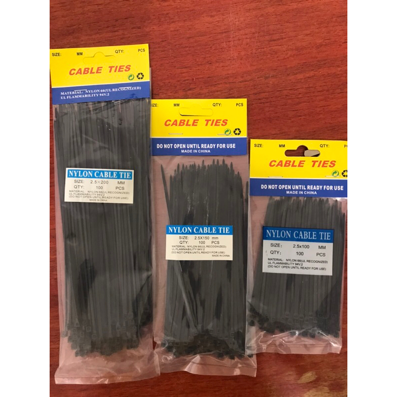 Kabel Ties/ Cable Ties / Tali Ties 10cm/15cm/20cm