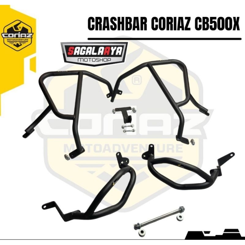 CRASHBAR HONDA CB500X CRASH BAR TURBULAR ENGINE GUARD CB500 X CORIAZ ADVENTURE 2019 2023