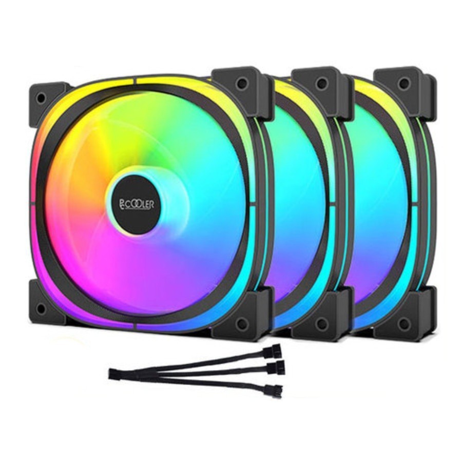 PCCOOLER EF120 ARGB 120mm 3 Pack - Fan Case